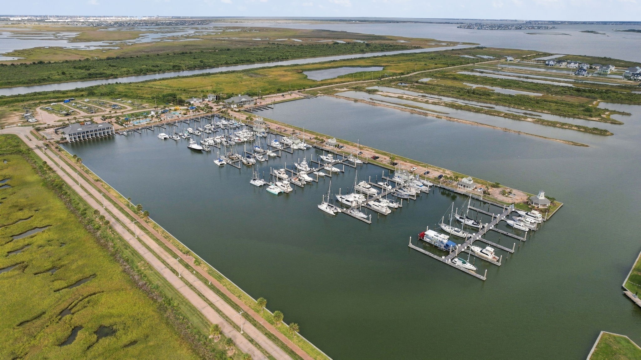 Nestled along serene waterways, this picturesque marina offers ample dock space and stunning views, ideal for boating enthusiasts seeking a tranquil coastal lifestyle. Nestled along serene waterways, this picturesque marina offers ample dock space and stunning views, ideal for boating enthusiasts seeking a tranquil coastal lifestyle.