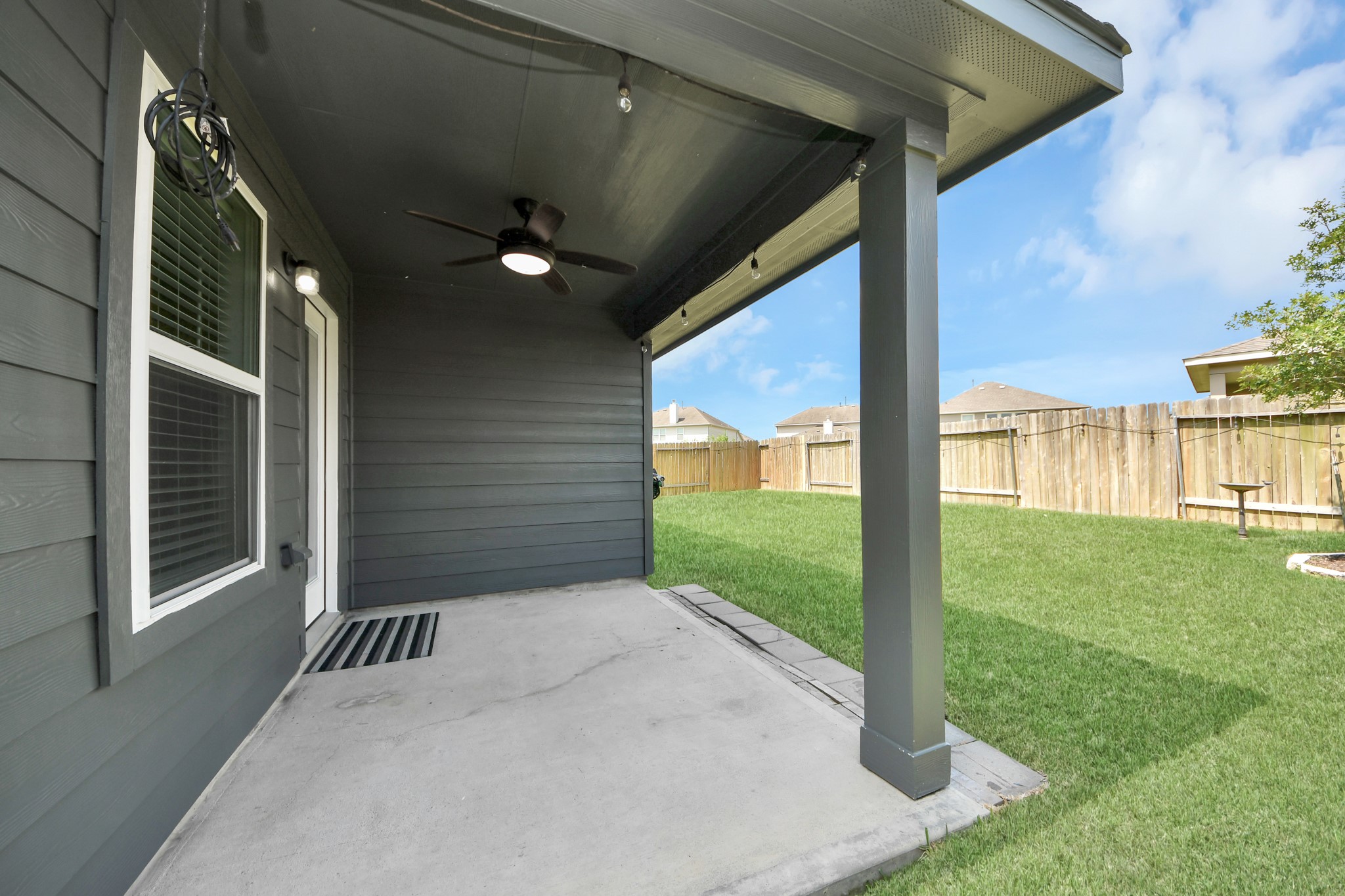 Covered patio