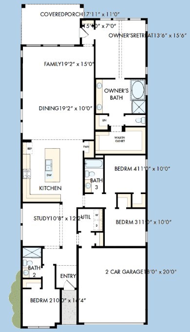 The success of a floor plan is the way you can move through itYoull be amazed at how well this home livesWe call it traffic patterns.