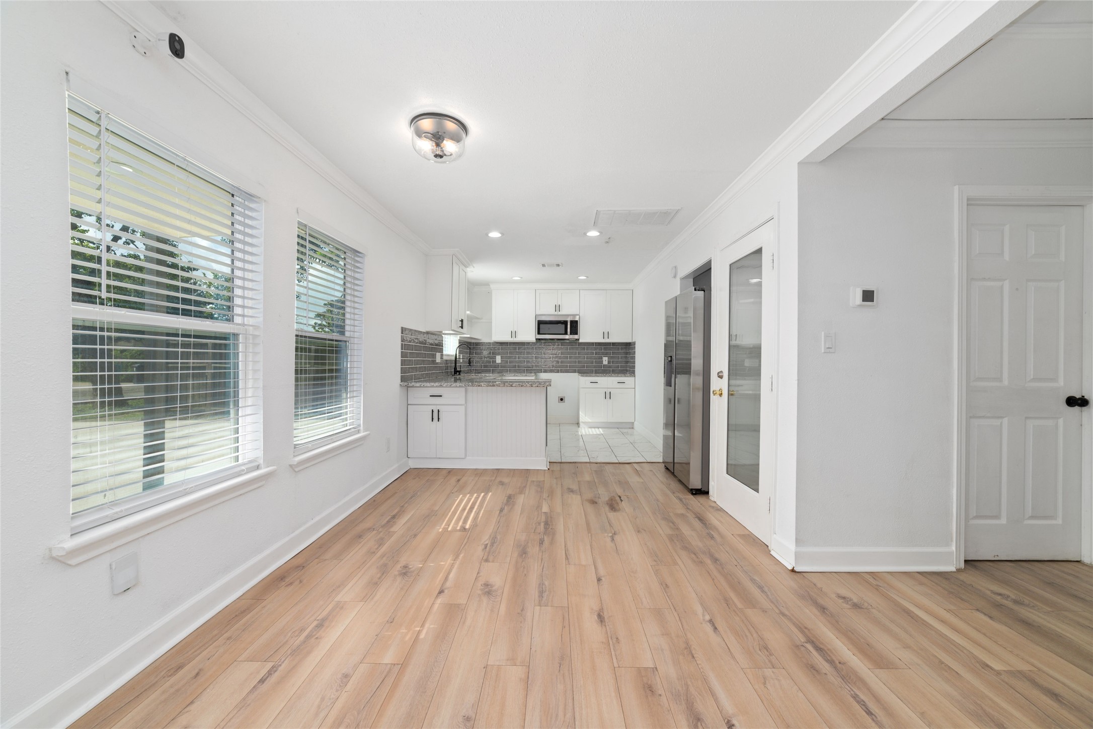 This section of the open concept floor plan is your dining area.