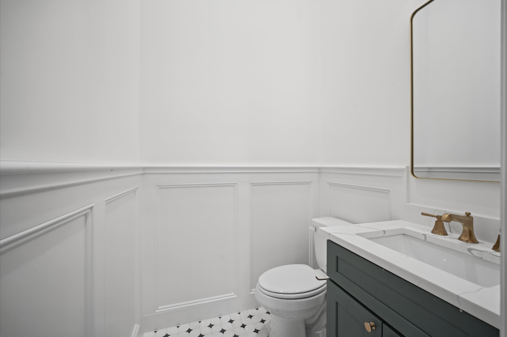 First-floor powder bath.