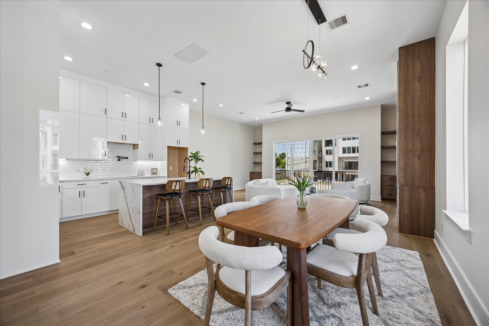 Dining area is ideally positioned