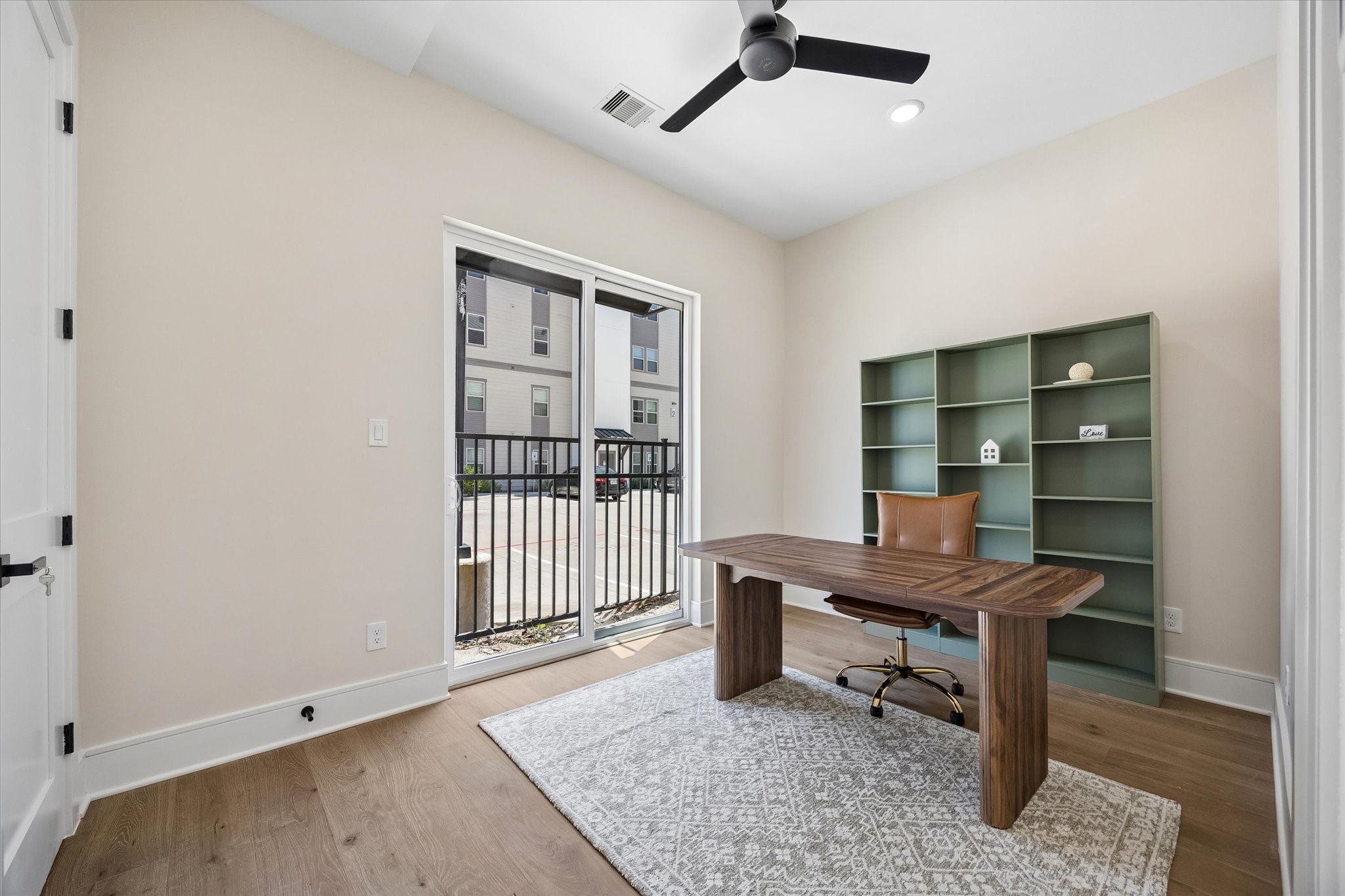 The Study with patio doors can also function as a 4th bedroom