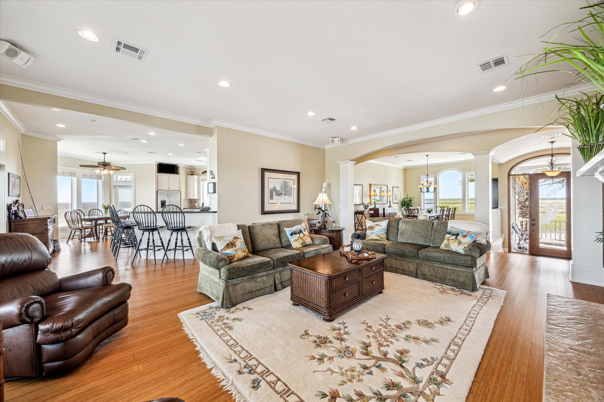 A home filled with thoughtful extras that elevate both comfort and functionality. Enjoy a spacious, climate-controlled atticperfect for year-round storage or flexible use. Crown molding throughout adds a touch of elegance, while abundant built-in storage ensures everything has its place. Designed with both style and practicality in mind, this home offers refined details and extra space where it matters most