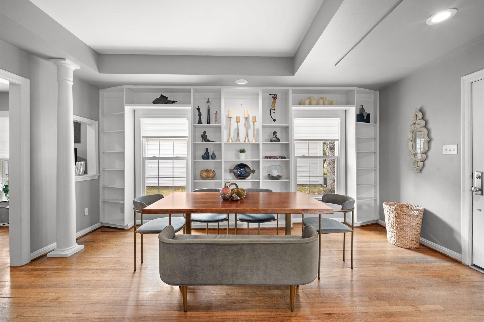 Hardwood floors have been refinshed throughout the house since this photo,