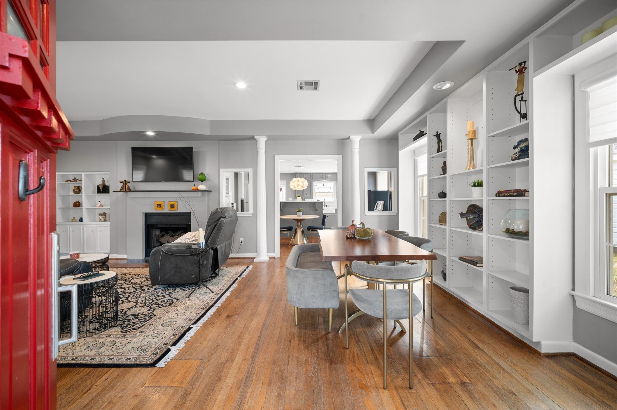 Hardwood floors have been refinshed throughout the house since this photo,
