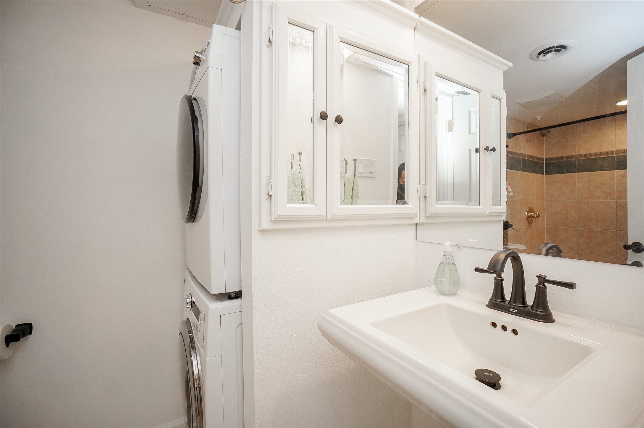 Washer and dryer are included.
