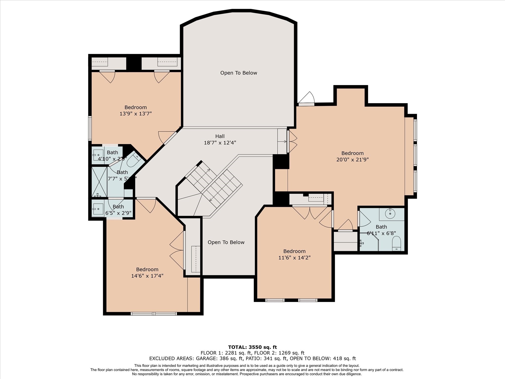 Second level floorplan