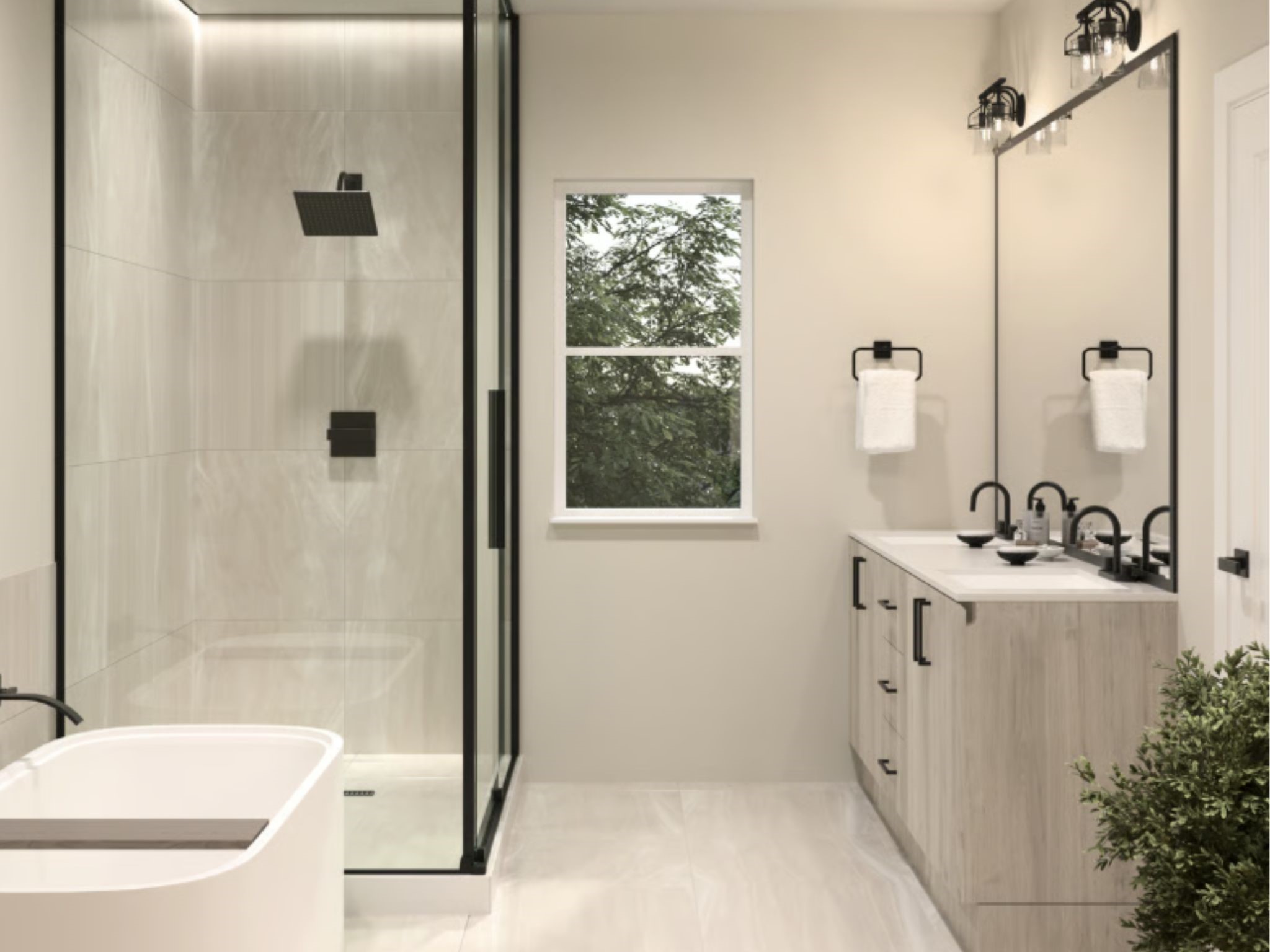 This photo is a designed rendering of Floor Plan A for Haven at Highland.