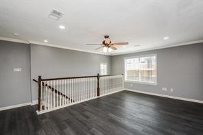 Expansive upstairs gameroom/den