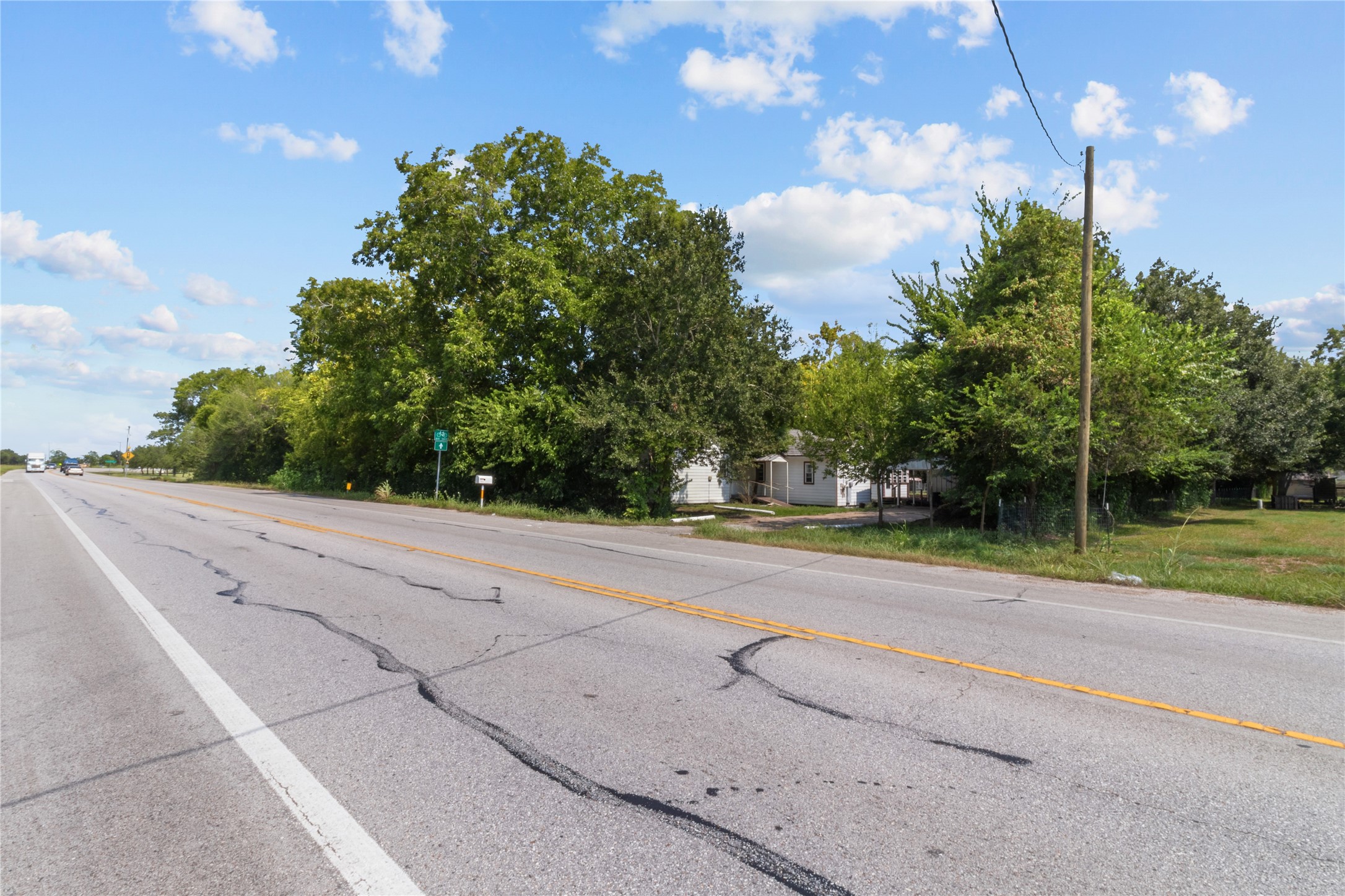 Excellent frontage to FM 1462 with two driveways.