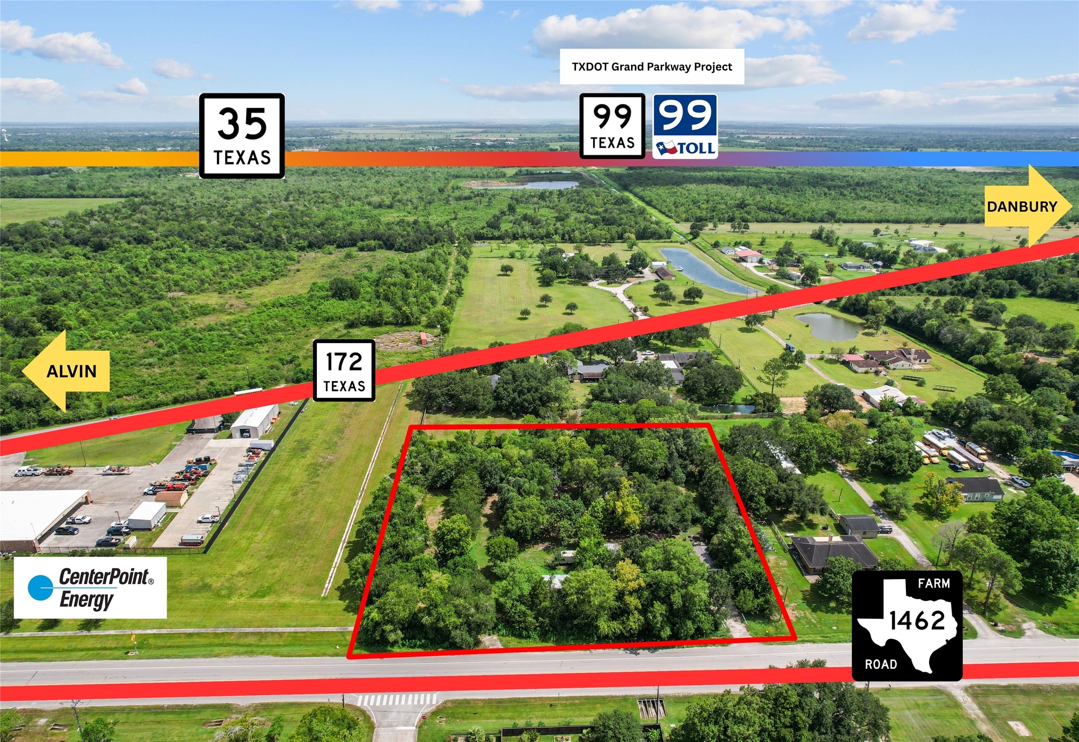 This property is not zoned and has convenient access to FM 1462. This property is not zoned and has convenient access to FM 1462.