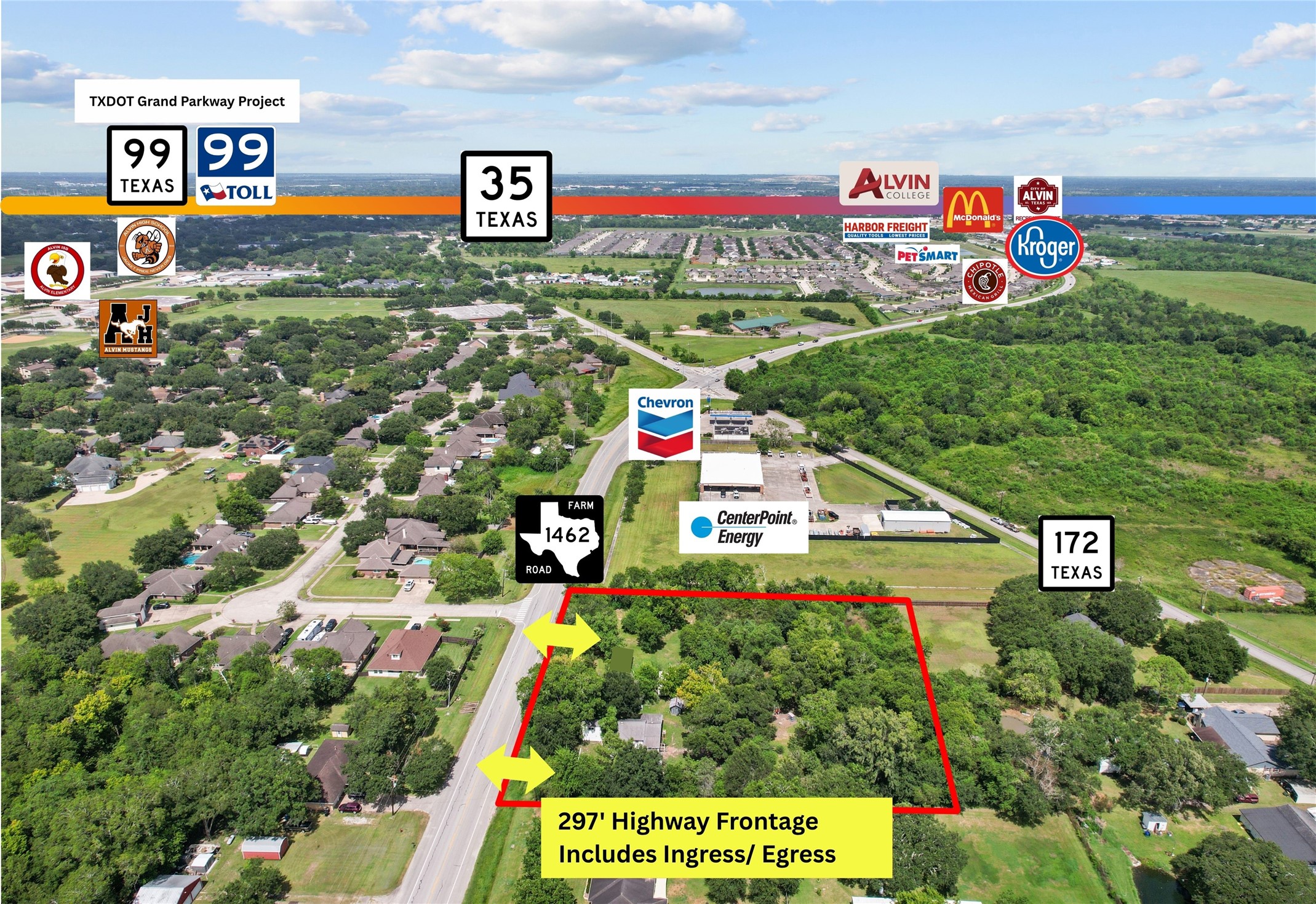 Prime property with 297' of highway frontage, offering easy ingress and egress. Conveniently located near major highways and popular retailers, providing excellent accessibility and visibility. Prime property with 297' of highway frontage, offering easy ingress and egress. Conveniently located near major highways and popular retailers, providing excellent accessibility and visibility.