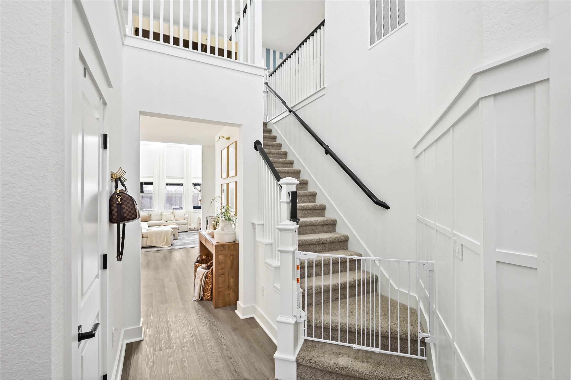 beautiful two-story entryway