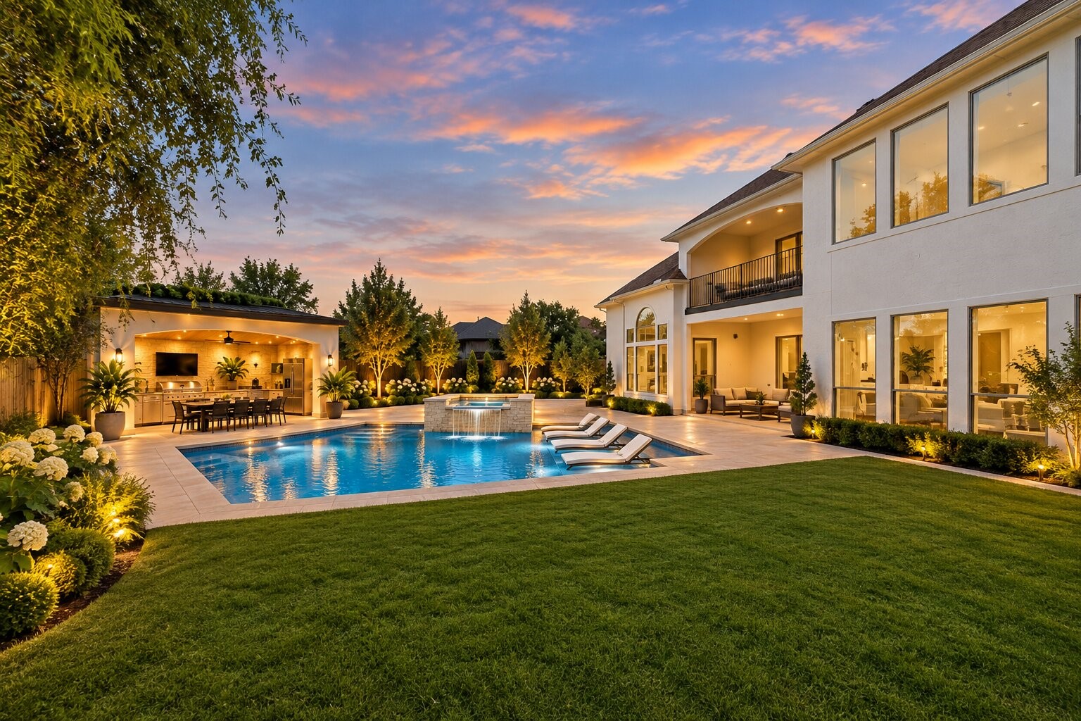 Conceptual rendering of what a pool could look like in the backyard.