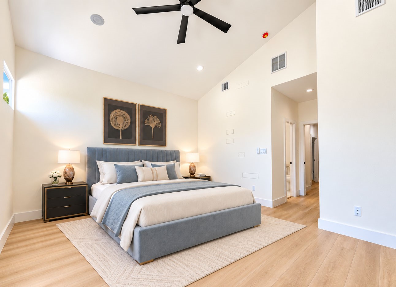 Primary Bedroom virtually staged