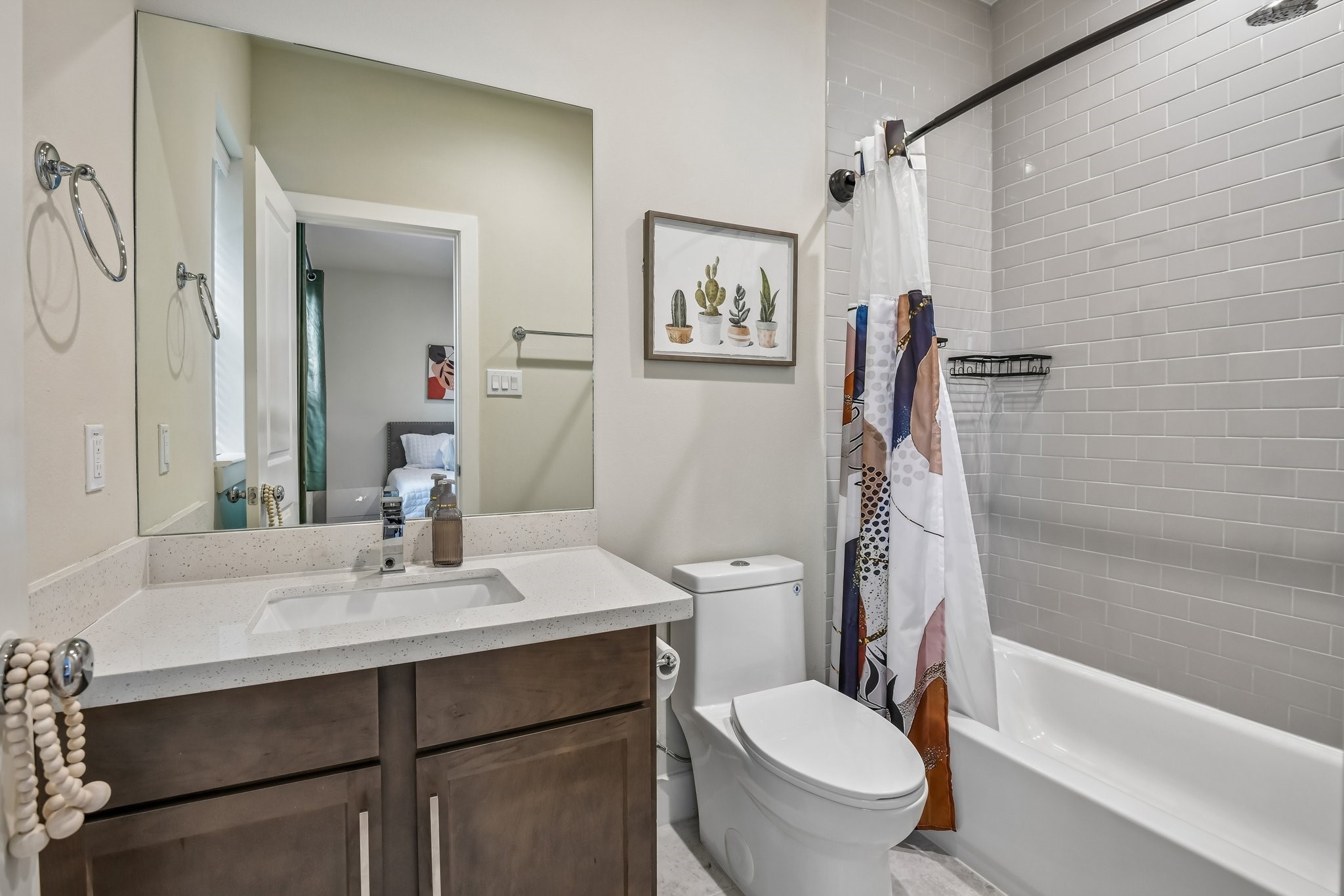 Private bathroom located in bedroom on the first floor