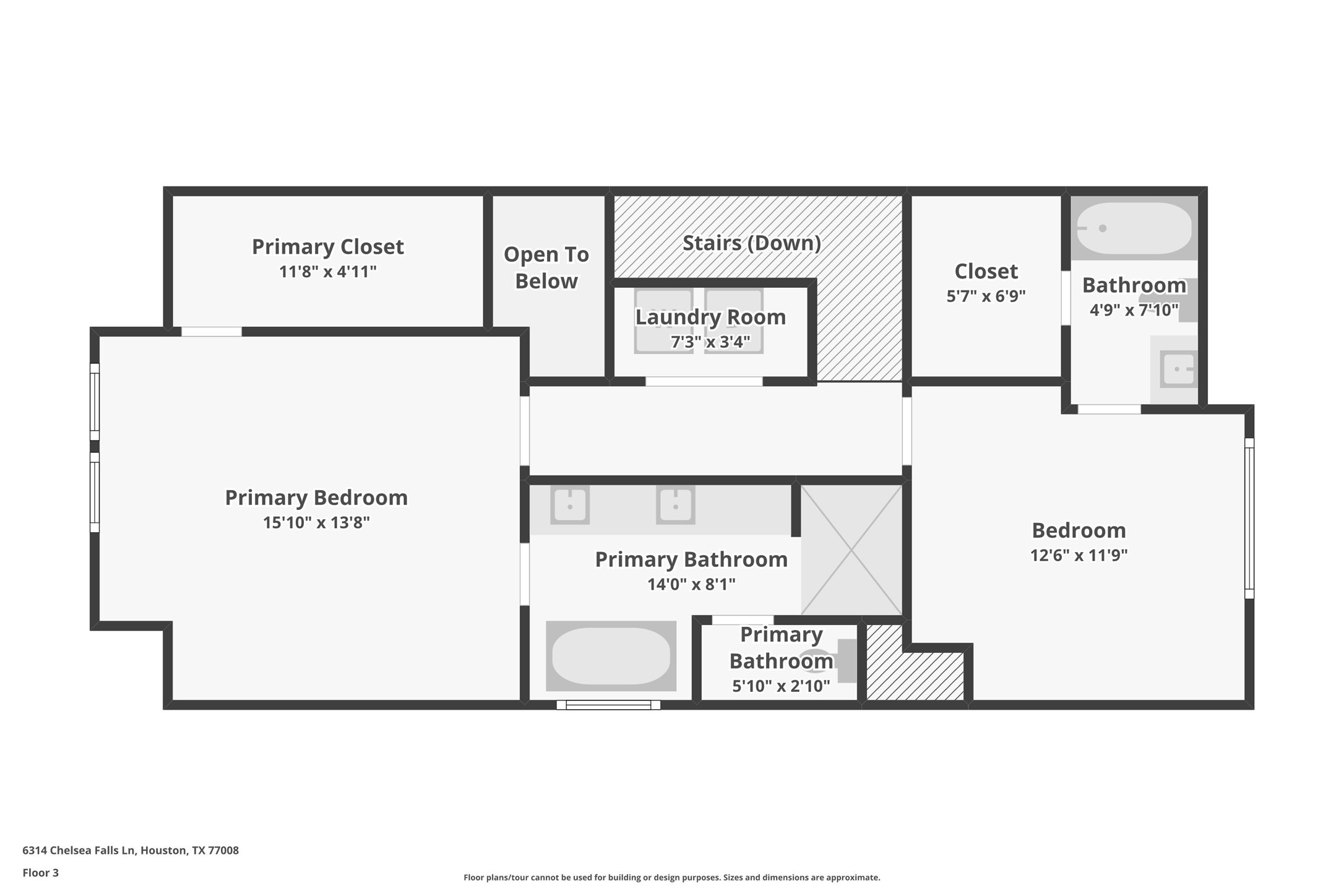 Floor plan of the third floor