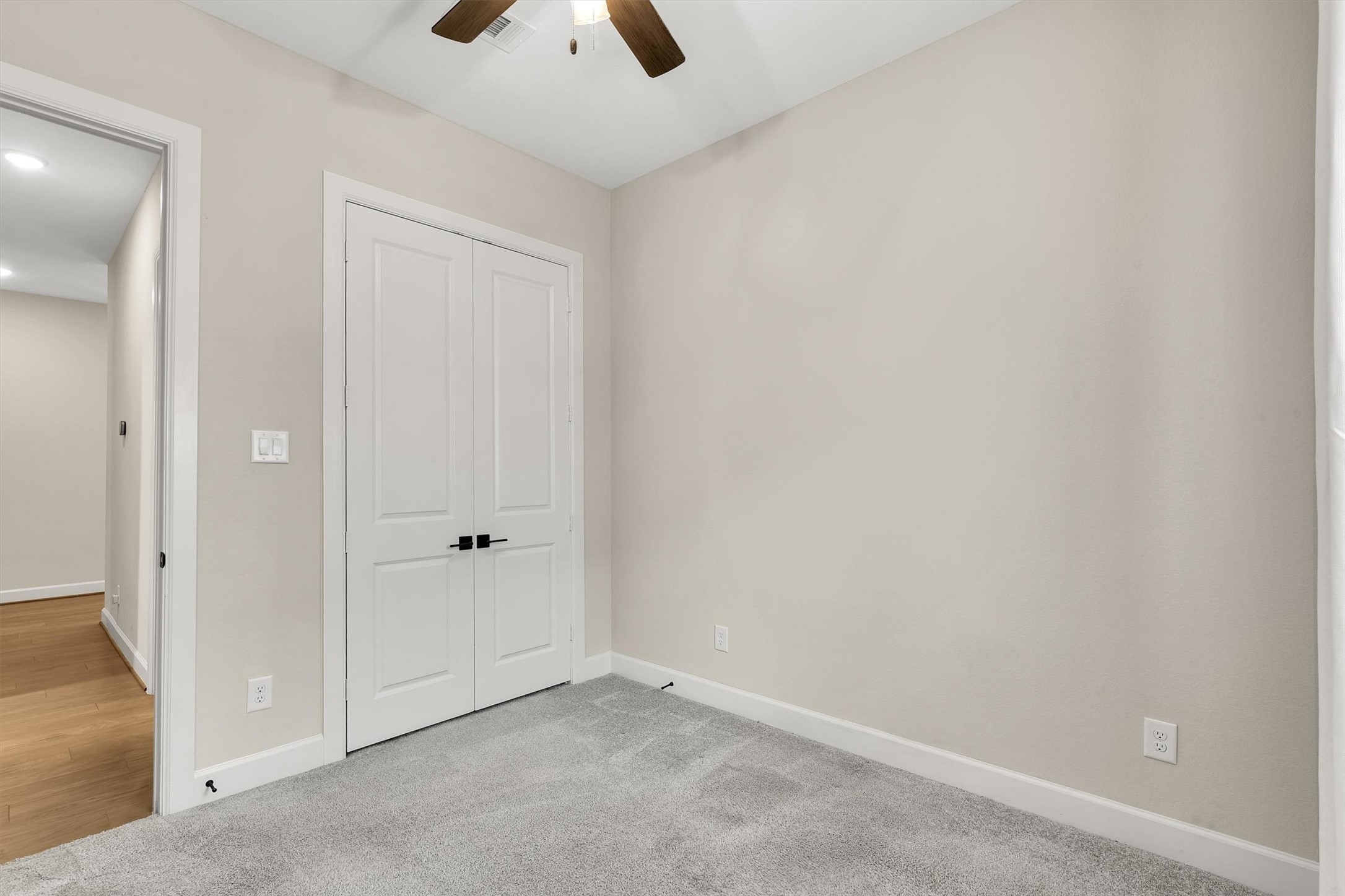 double door closet for the 3rd bedroom