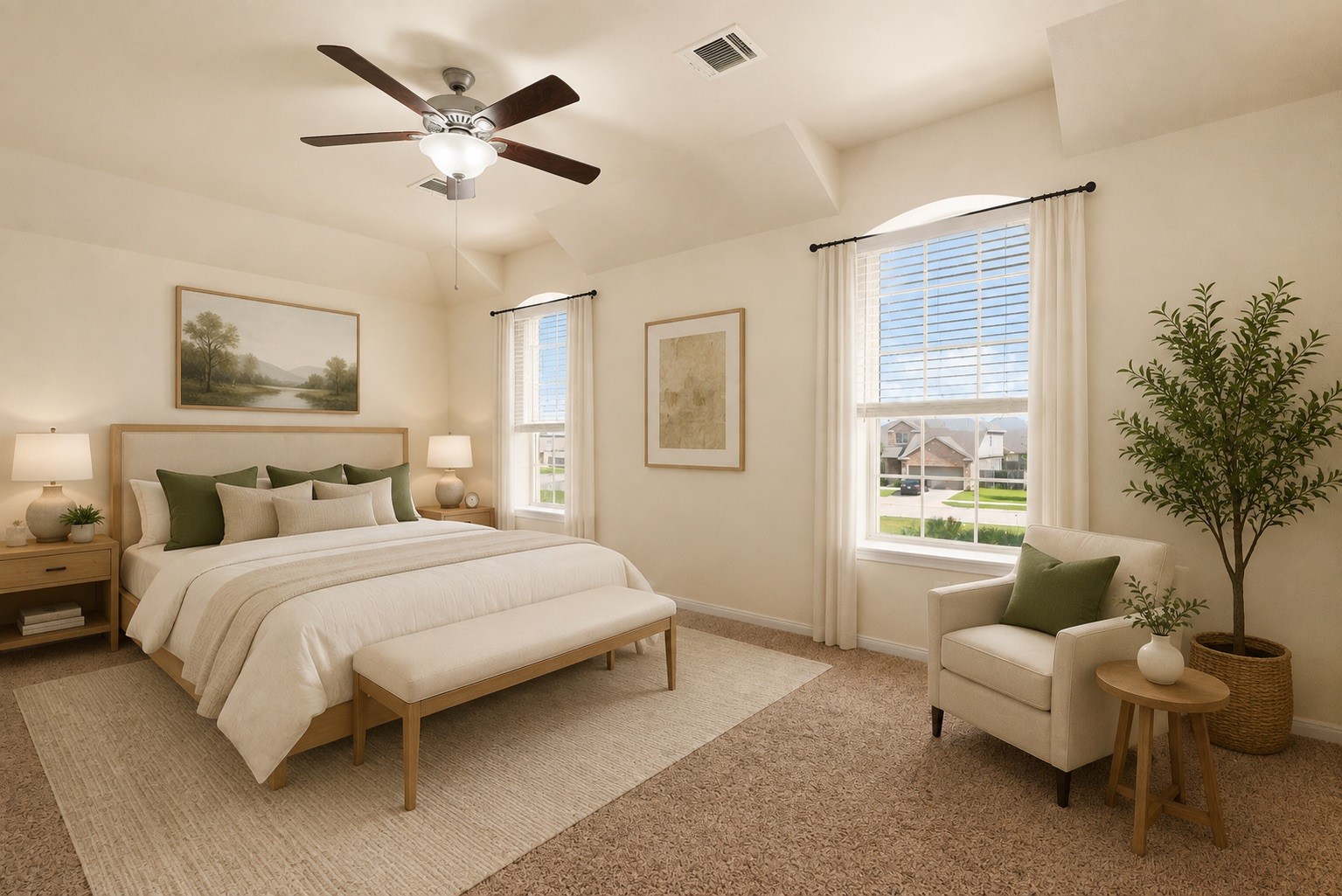 Virtual Staging: Primary bedroom