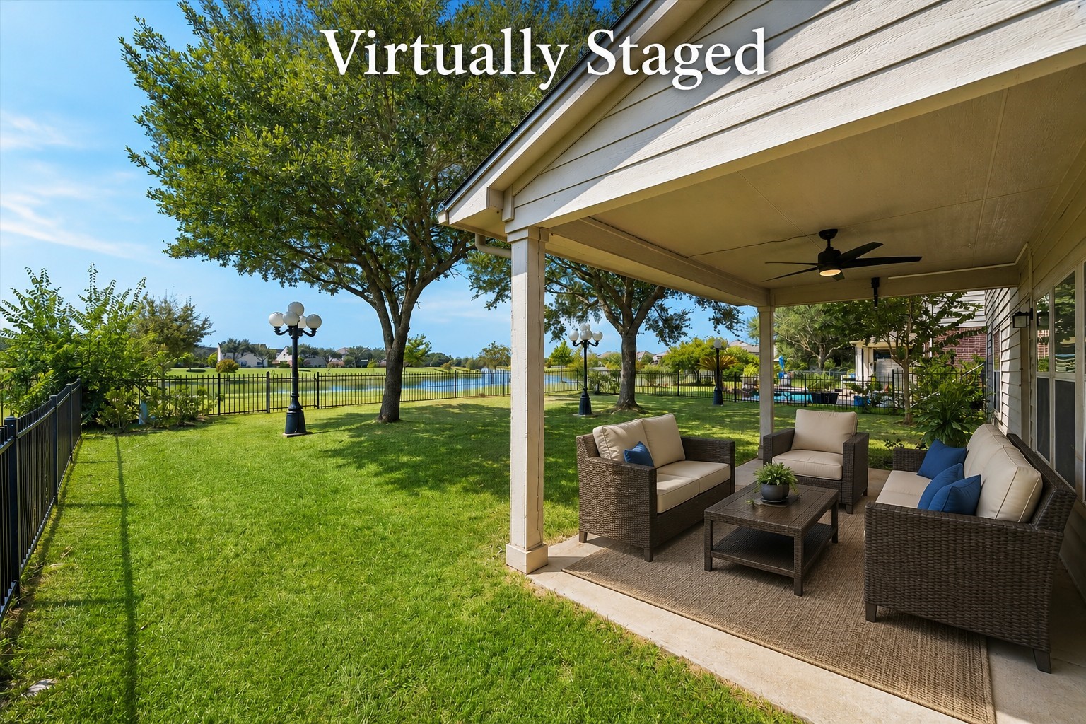 Patio Virtually Staged