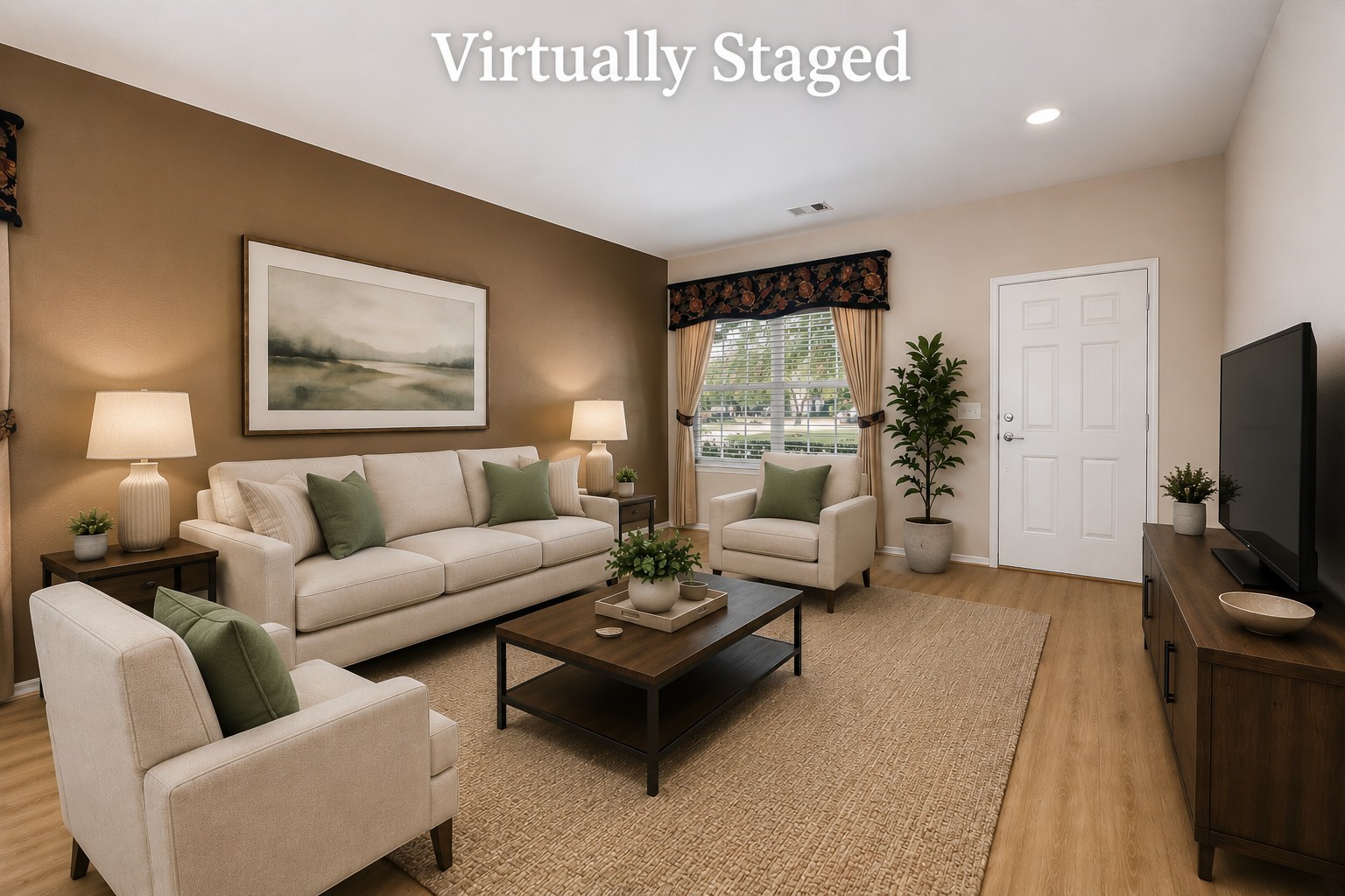 Living Room Virtually Staged