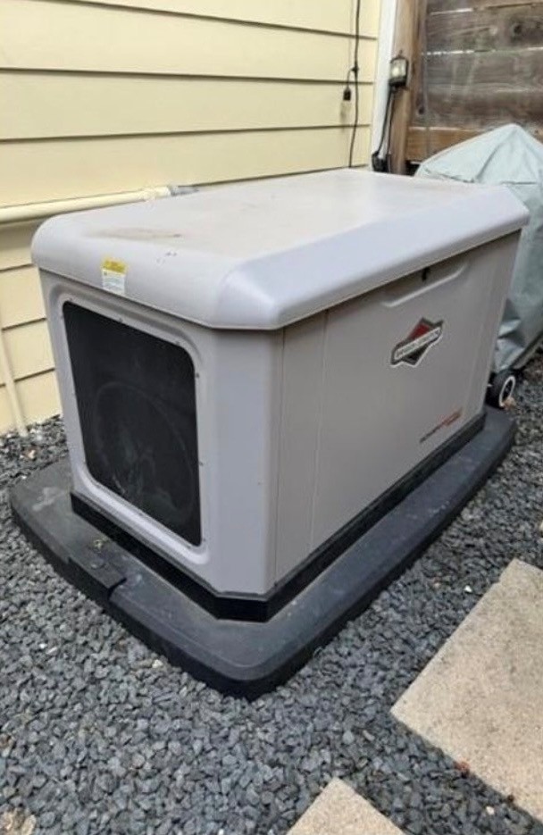 Standby home generator gives you peace of mind.