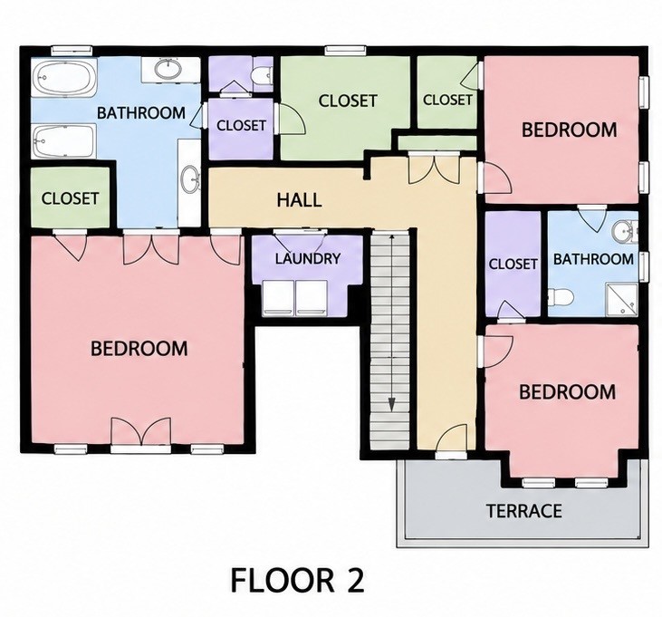 2nd floor of 504 W. 10th Street.