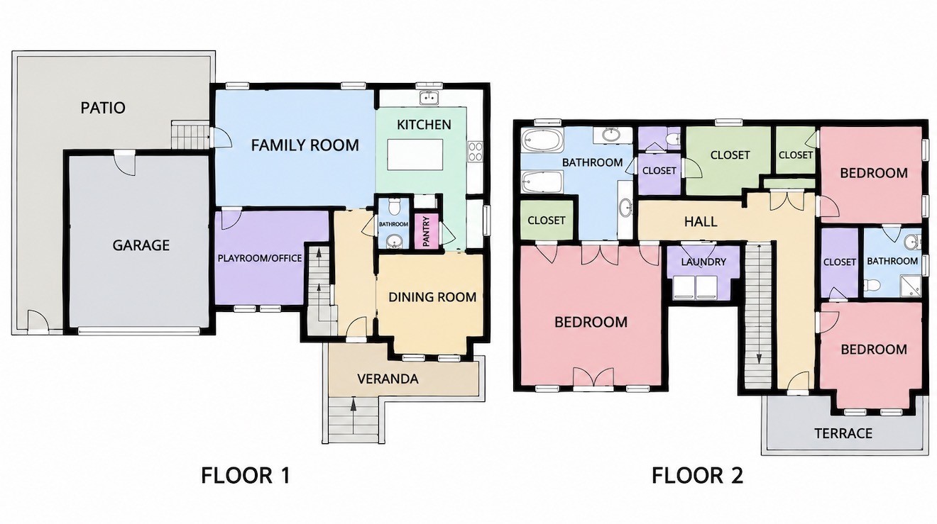 Floorplan of 504 W. 10th St. Floorplan of 504 W. 10th St.