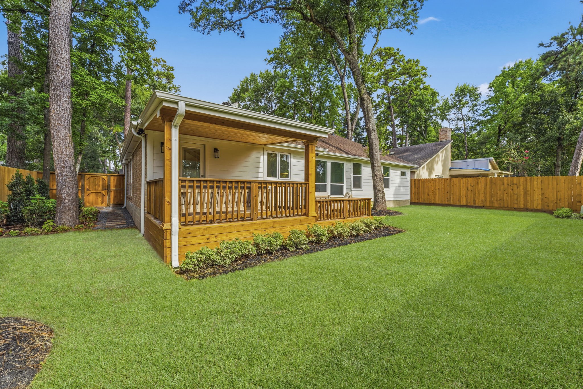 Step outside to a spacious backyard designed for year-round enjoyment.