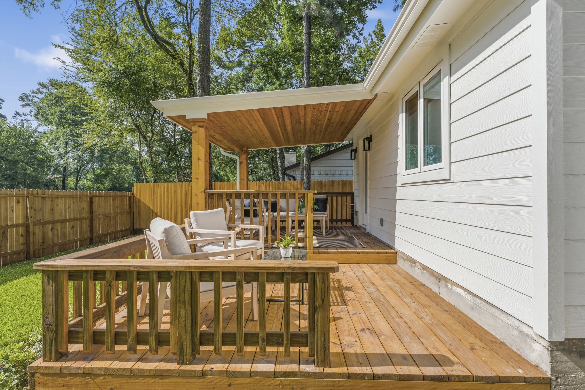 Perfect space to enjoy the peaceful surroundings of The Woodlands!