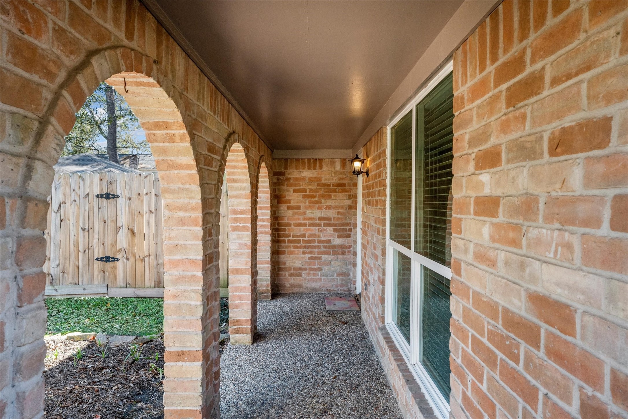 Enter the Arch lined walkway to your front door. Enter the Arch lined walkway to your front door.
