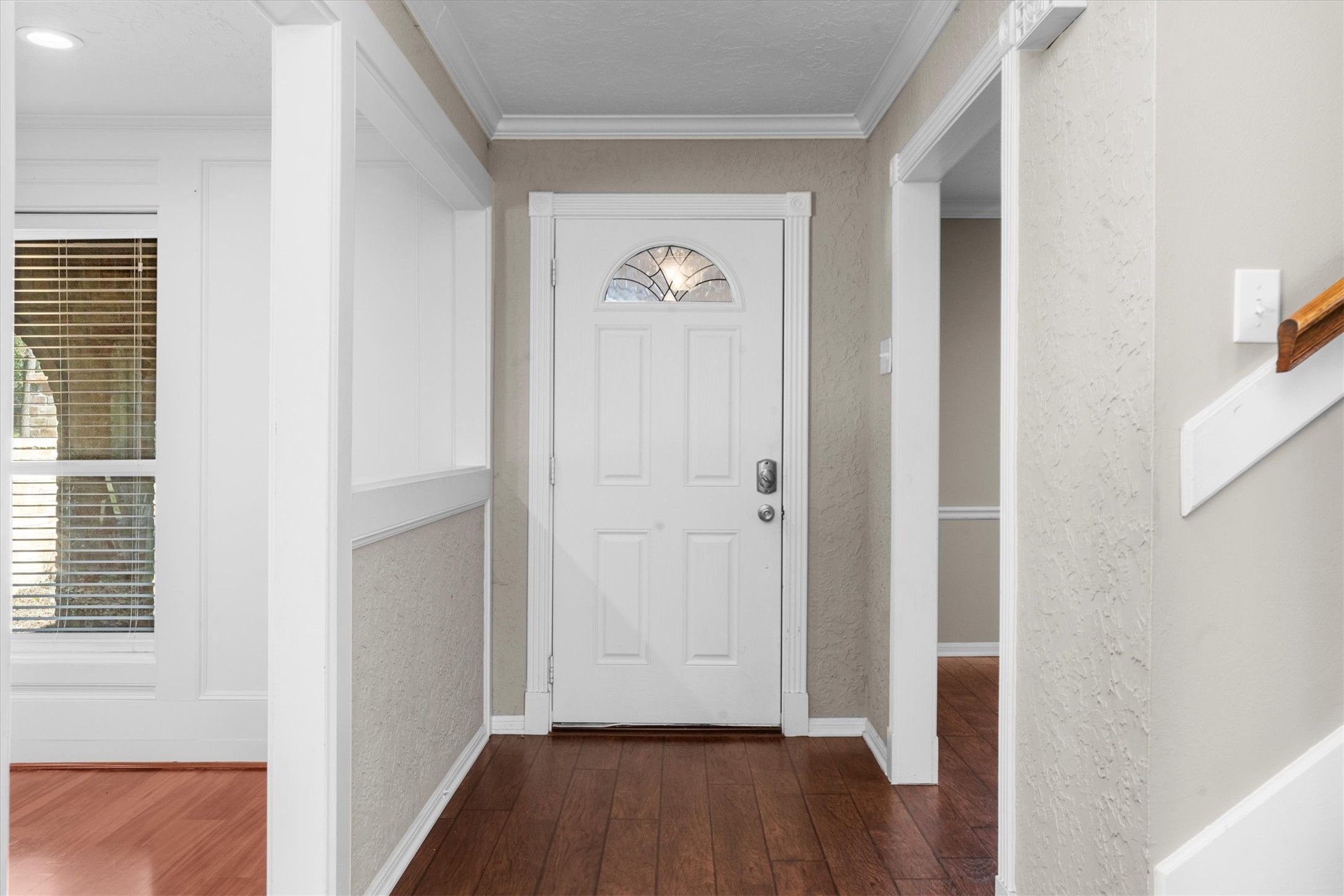 Front door entering home