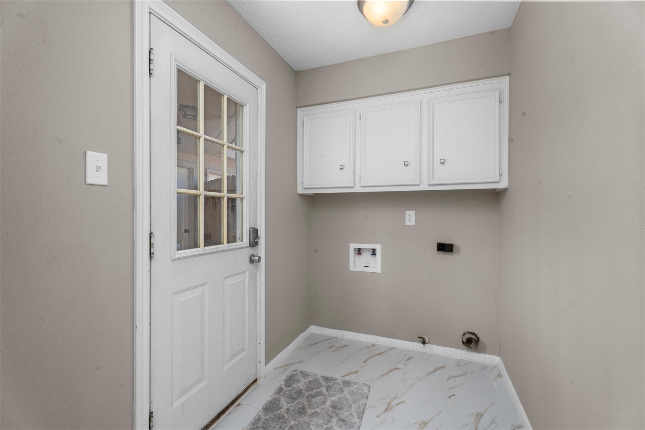 Laundry and back door