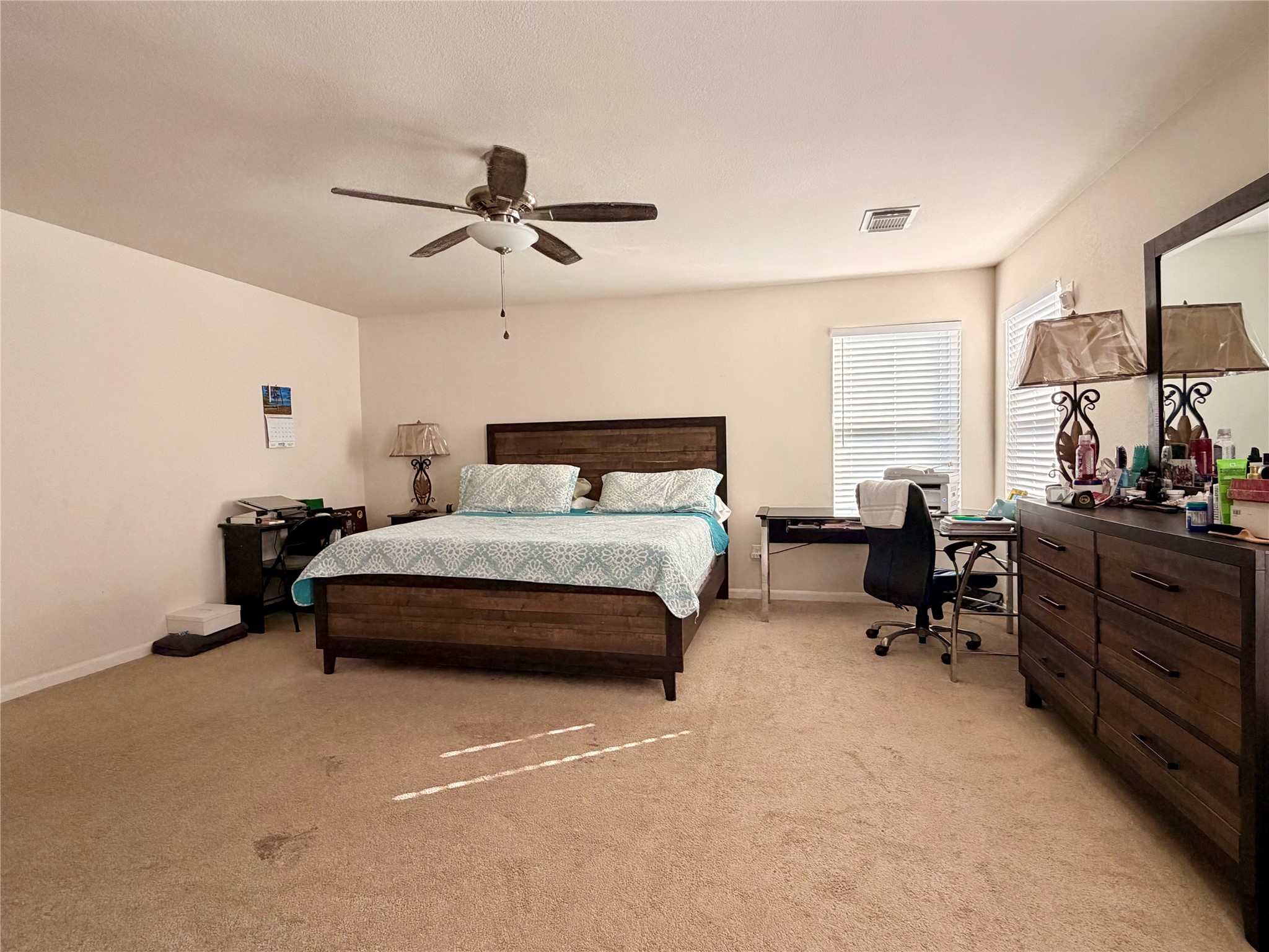 Very spacious primary bedroom with ensuite bathroom