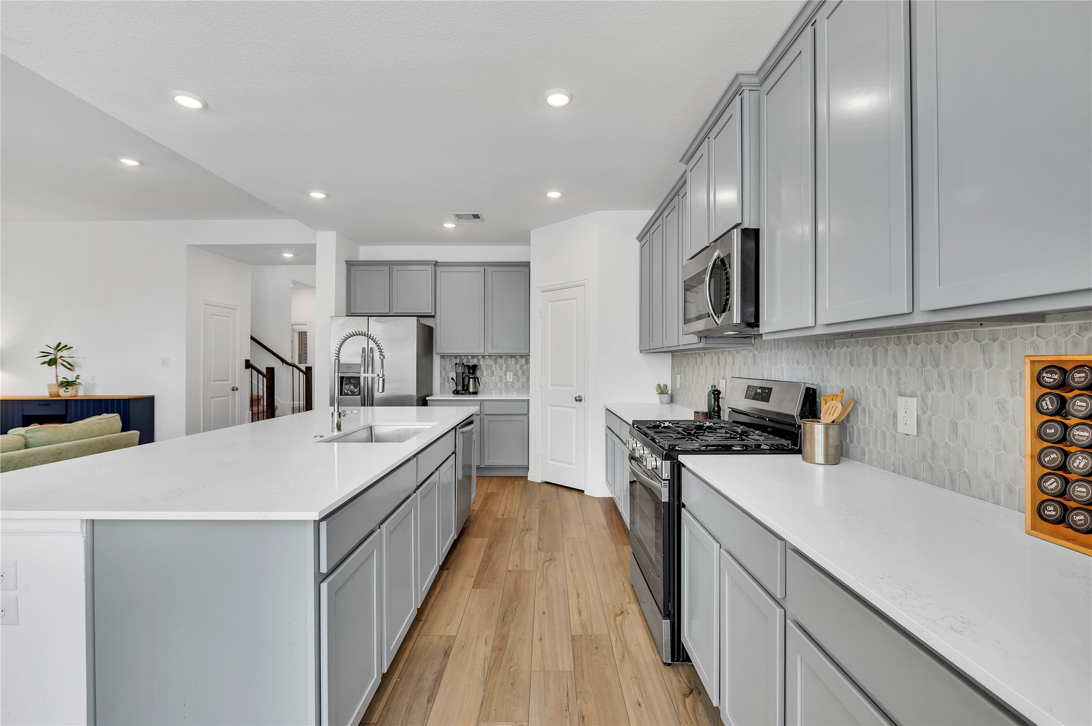 Plenty of counter space and large island!