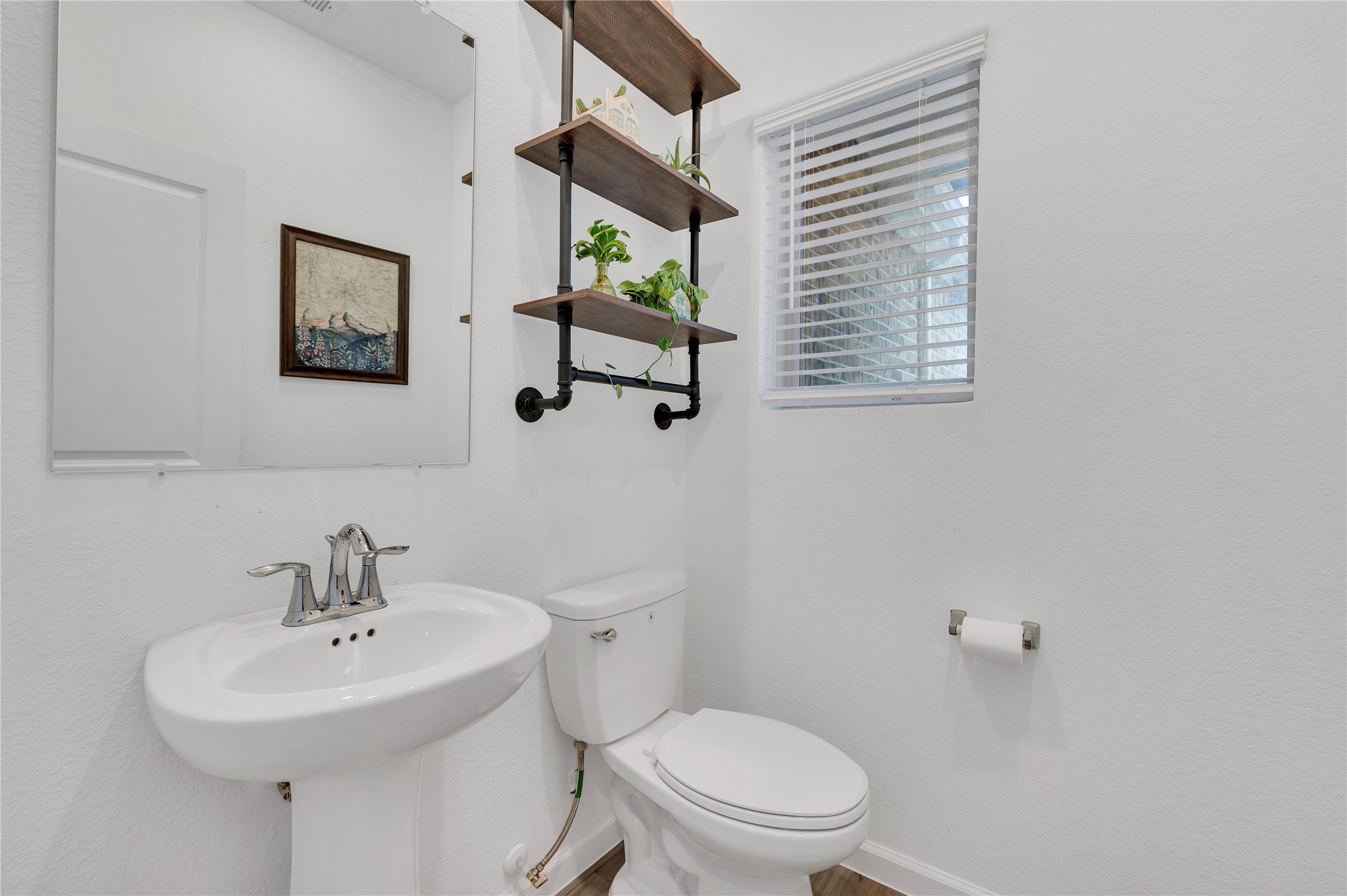 Half bath at the house entry!