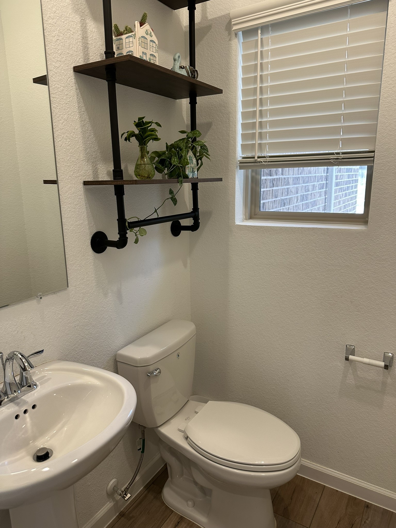 half bath down