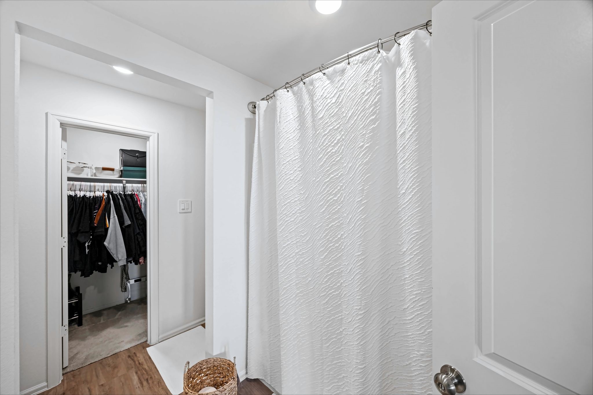 Primary bath with tub and shower combo