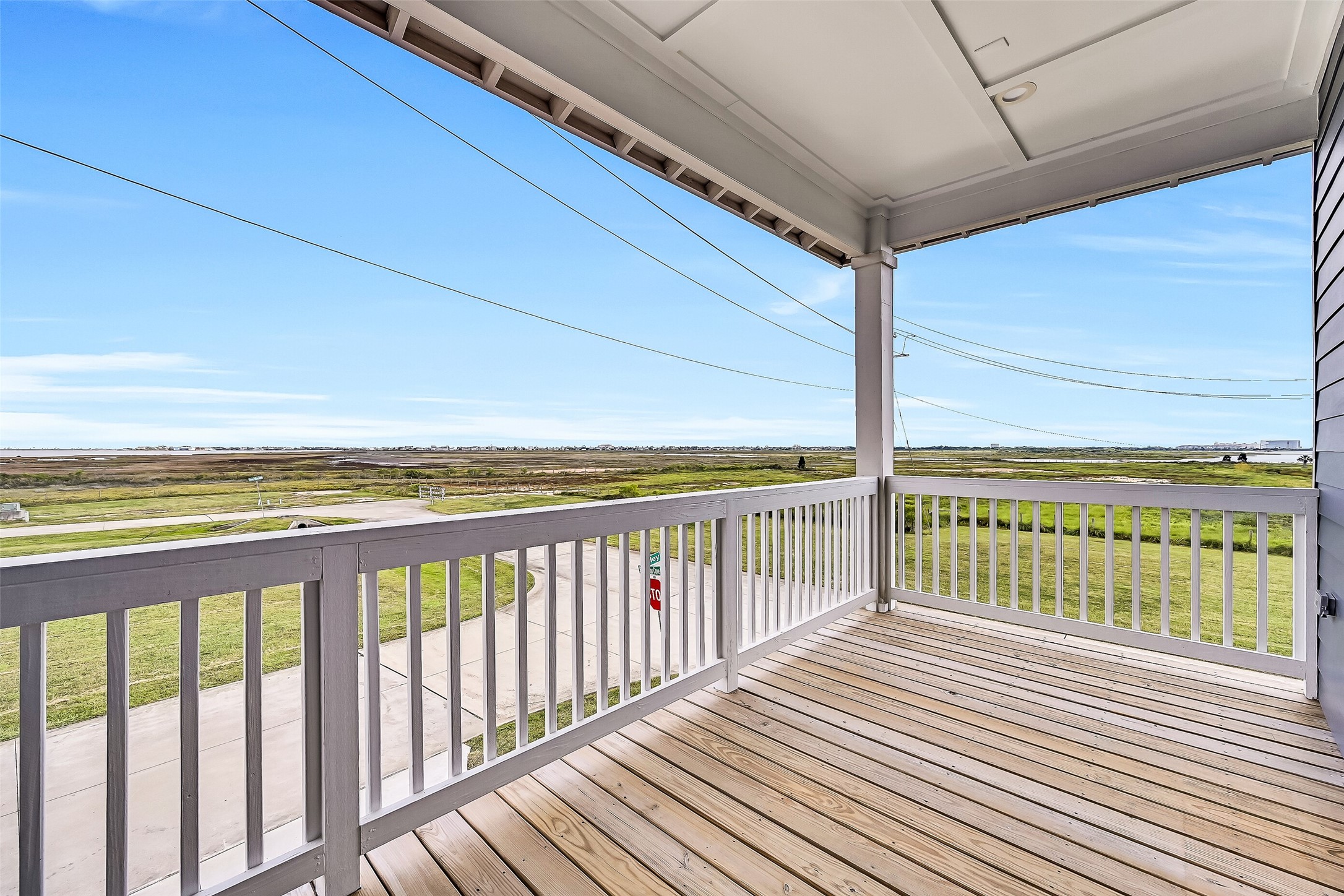 A view of the east facing deck.