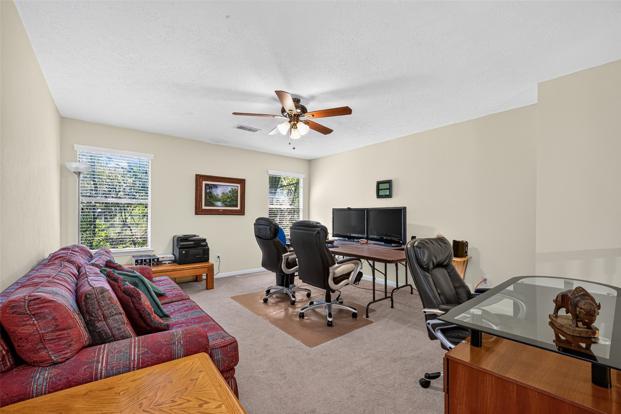Game room is being used for work purposes