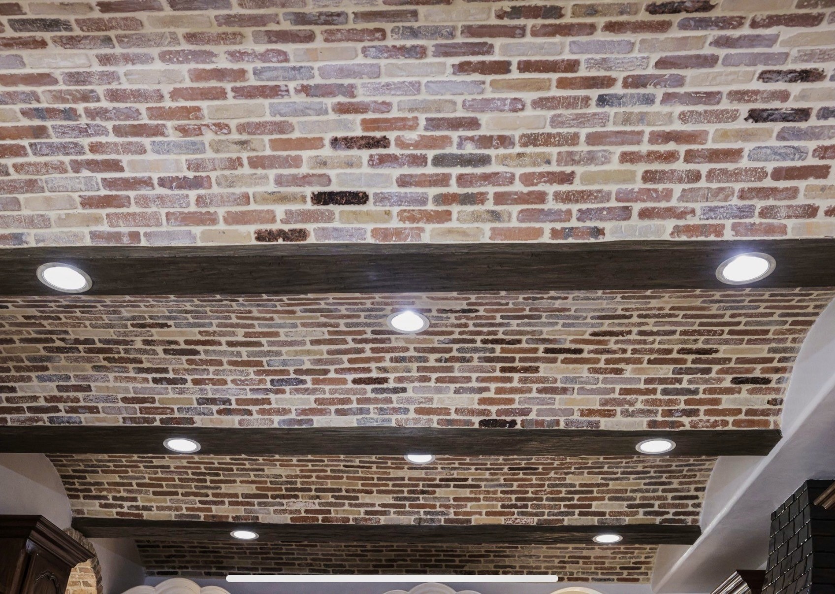 Exquisite brick ceiling!