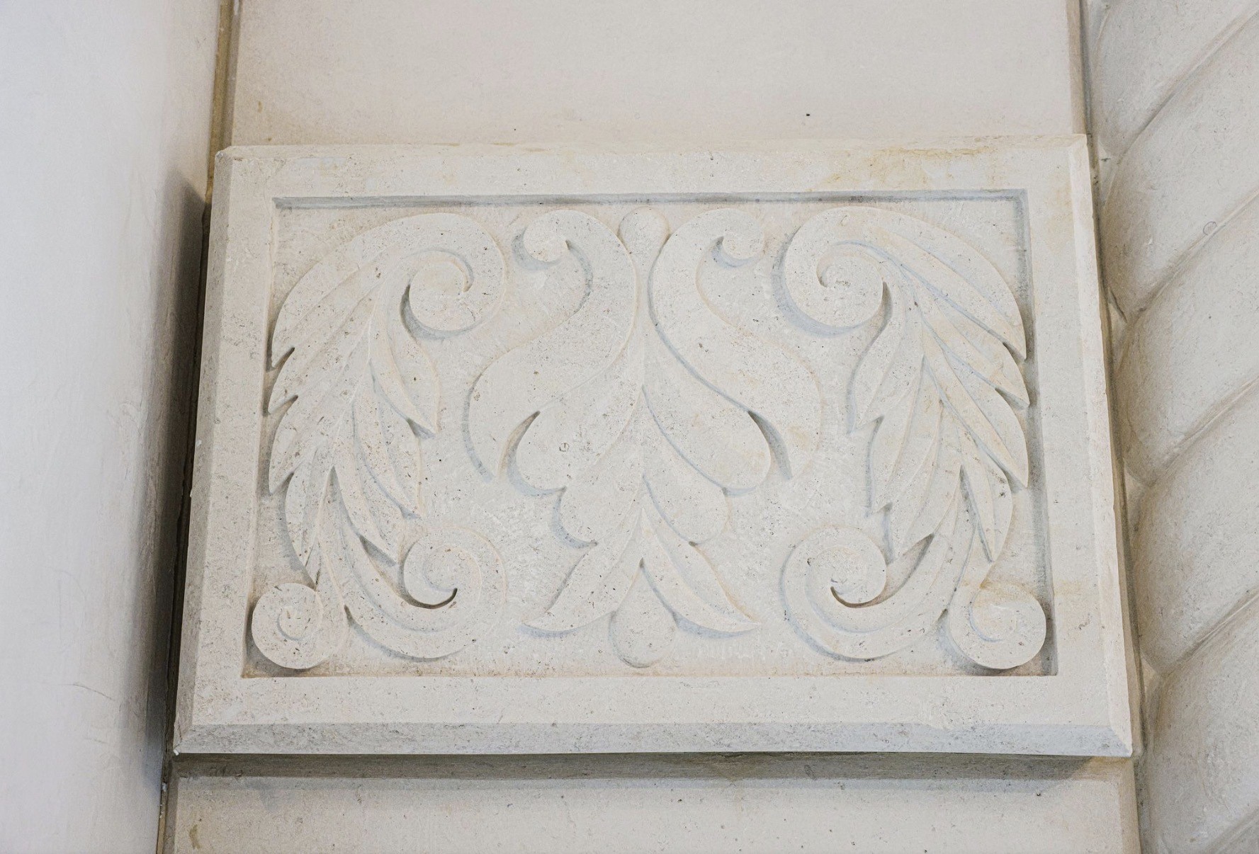 Old-world beauty with refined cast stone detailing