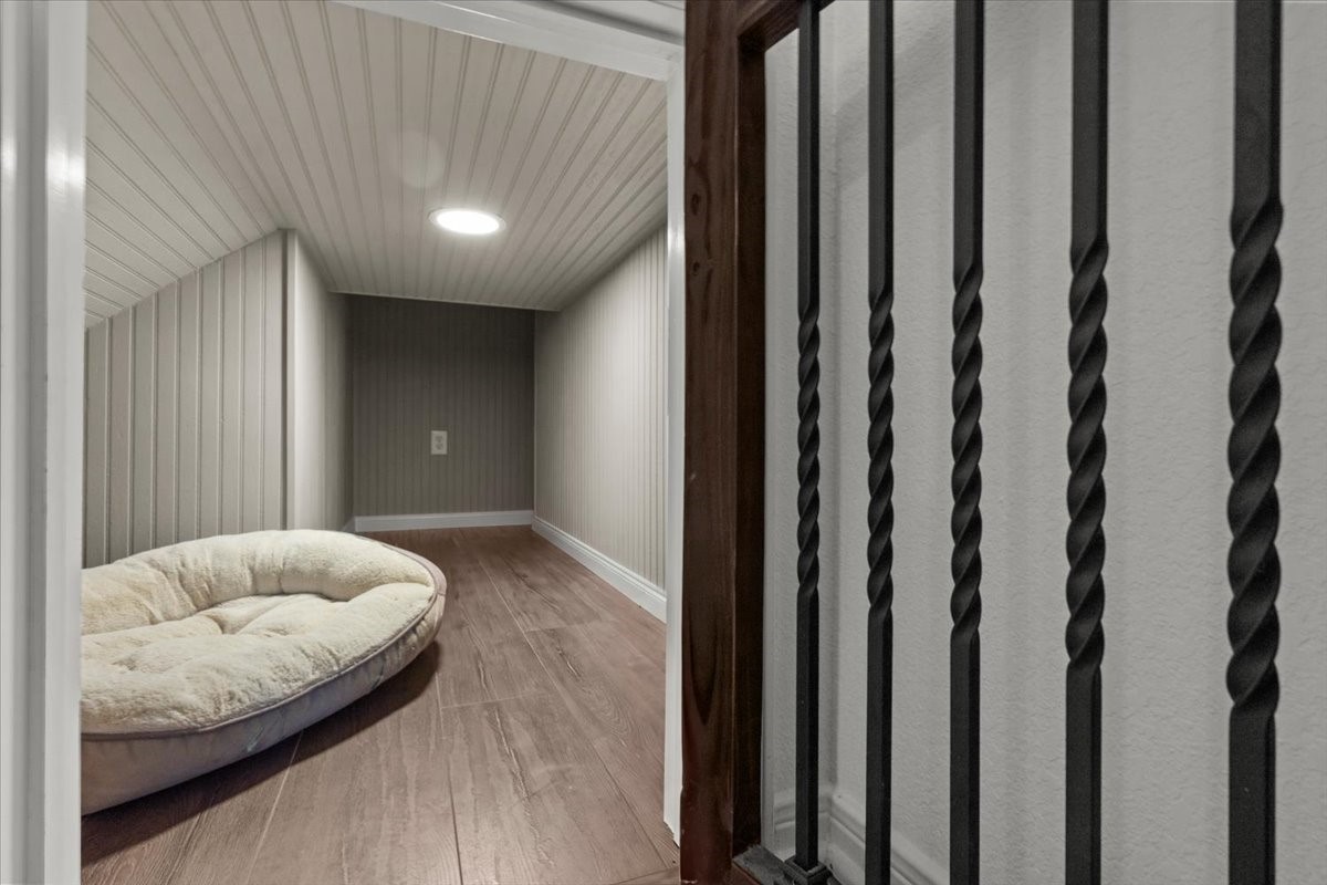 Dog house under stairs