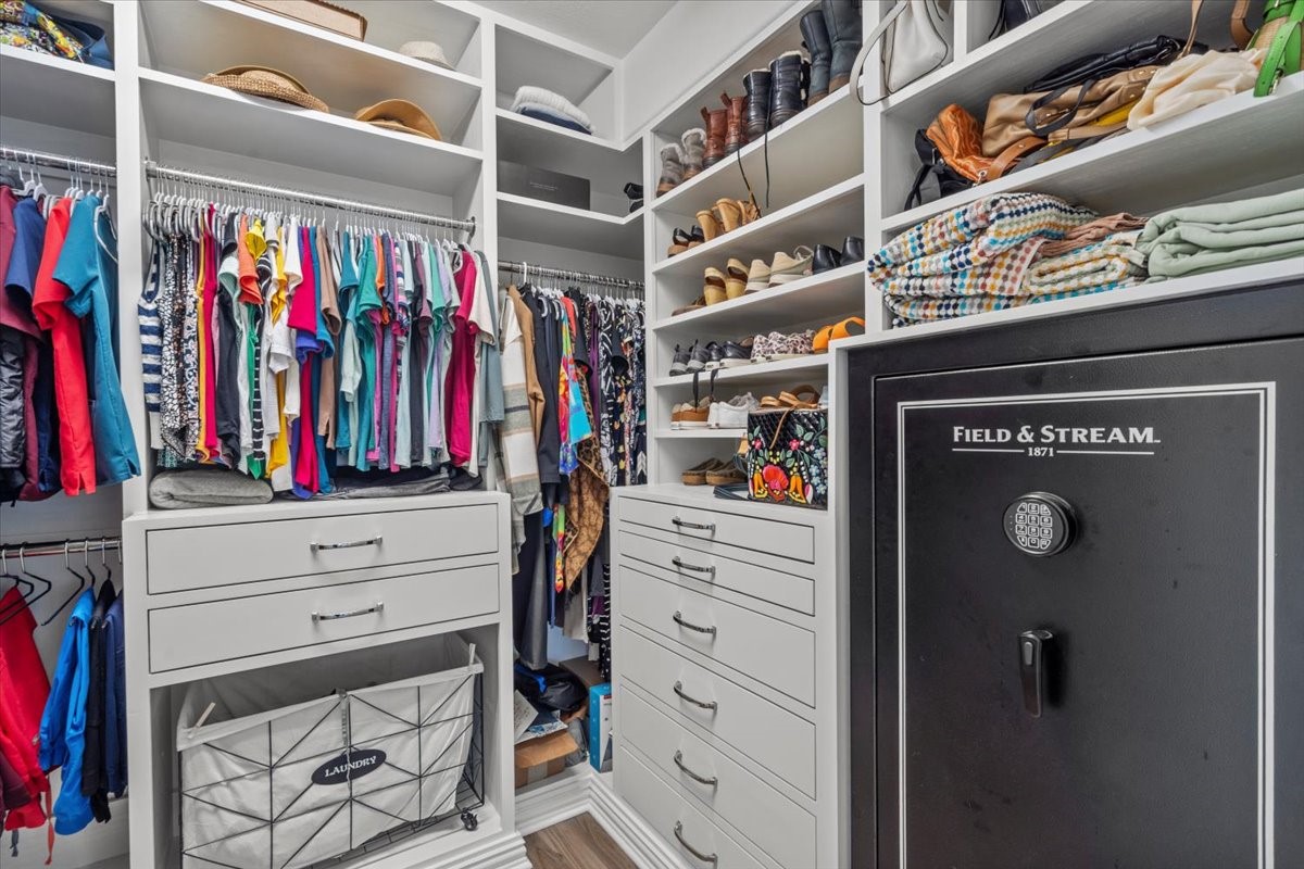 Primary closet