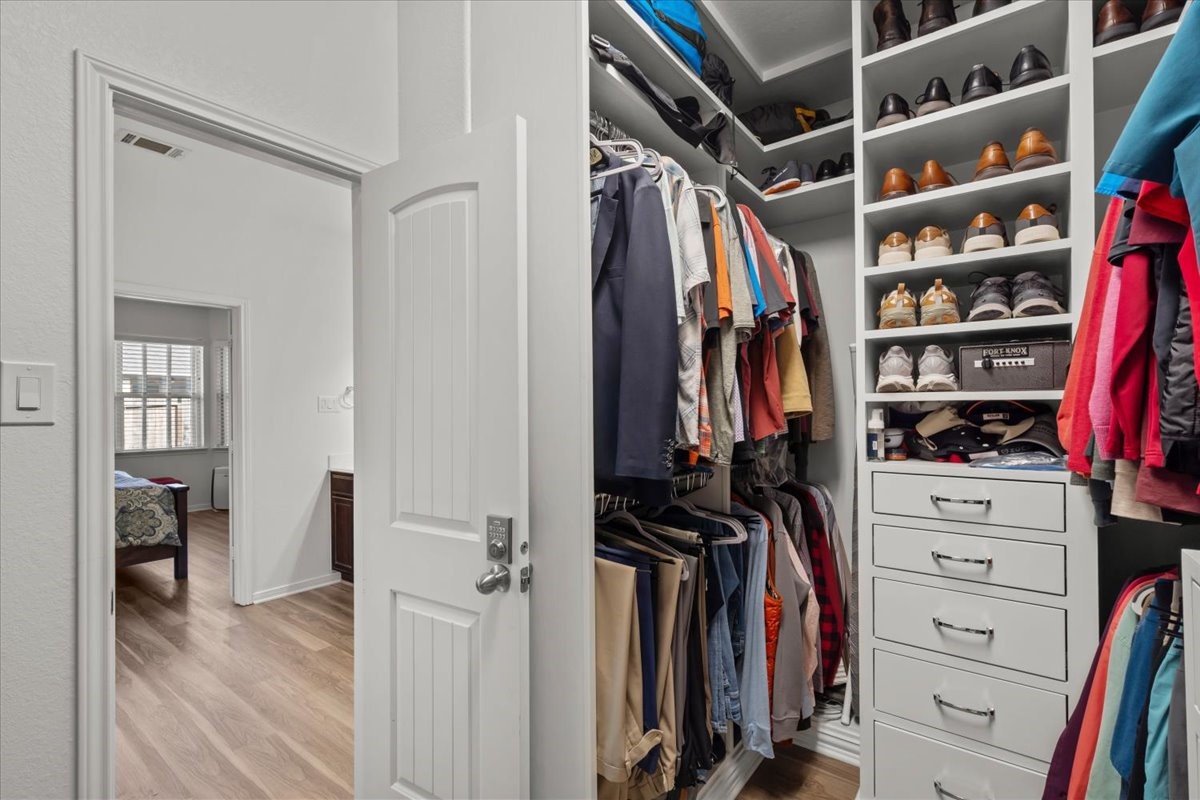 Primary closet