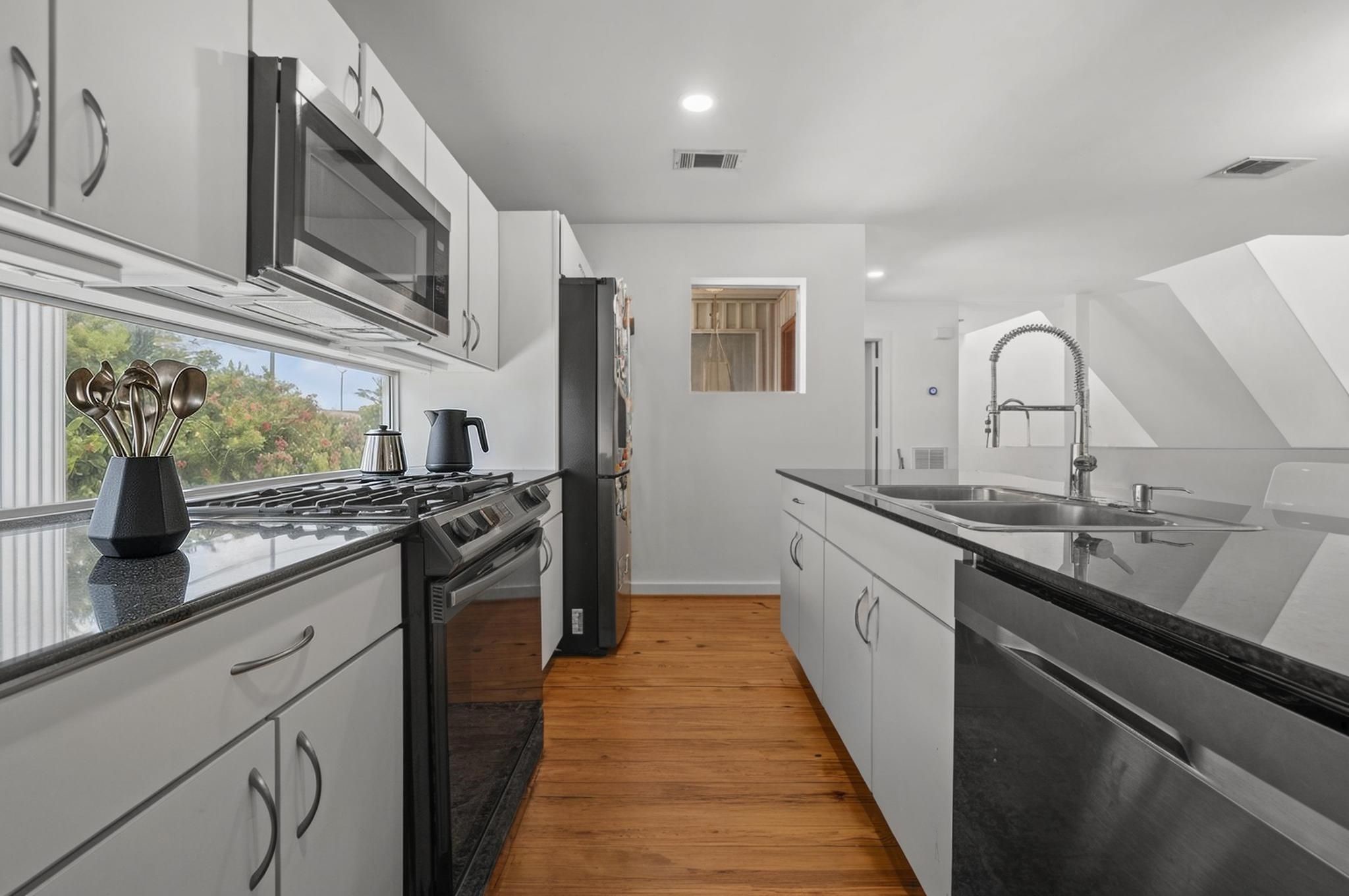Kitchen. Virtually staged.