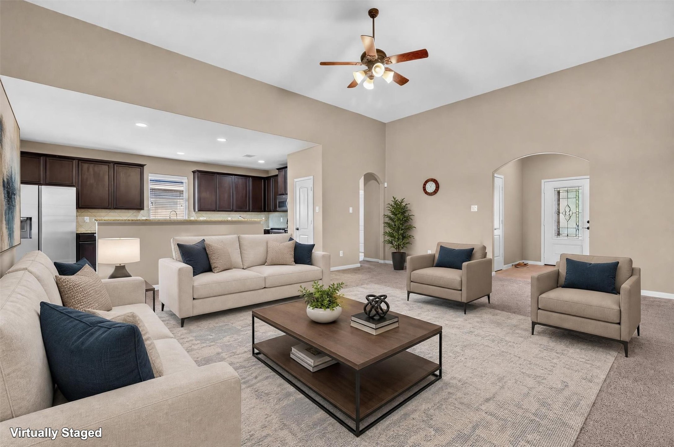 Leave the day behind and retreat to your relaxing primary suite. Create a space that feels entirely your own, with soft bedding, warm accents, and the personal touches that make a bedroom a welcome escape.