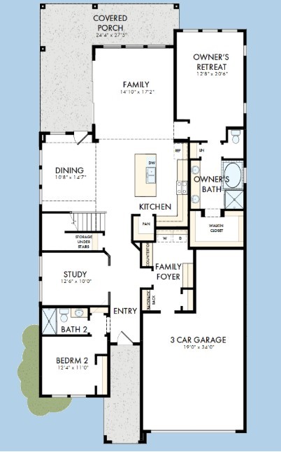 The success of a floor plan is the way you can move through itYoull be amazed at how well this home livesWe call it traffic patterns.