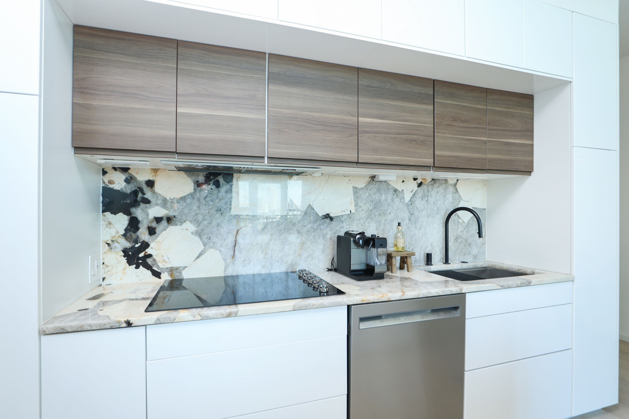 Notice the attention to detail in this meticulously curated interior with high-end finishes.